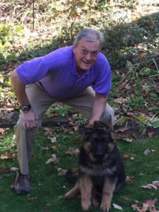Jay Vincent and his German Shepherd Puppy Moses