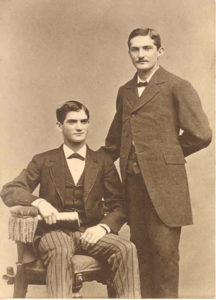 Moses Cone (sitting) and his brother Caesar