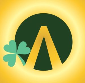 Vincent Properties logo with a Shamrock for the March Newsletter 2018: Find your pot of Gold!